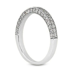 Thin 14K White Gold Unique Diamond Engagement Band 0.53ct -Its Hot Jewelry Shop 14k gold unique diamond engagement band 053ct p 23552 back white 20220426