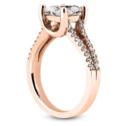 14K White Gold Unique Diamond Engagement Ring 0.50ct -Its Hot Jewelry Shop 14k gold unique diamond engagement ring 050ct p 23528 back rose 20220426