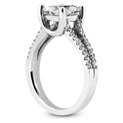 14K White Gold Unique Diamond Engagement Ring 0.50ct -Its Hot Jewelry Shop 14k gold unique diamond engagement ring 050ct p 23528 back white 20220426