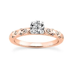 14K White Gold Unique Diamond Engagement Ring 0.62ct 2.75mm -Its Hot Jewelry Shop 14k gold unique diamond engagement ring 062ct p 23824 rose 20220426