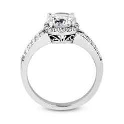 14K White Gold Unique Diamond Engagement Ring 0.88ct 4.5mm -Its Hot Jewelry Shop 14k gold unique diamond engagement ring 088ct p 23602 additional white