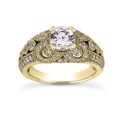 14K White Gold Unique Diamond Engagement Ring 0.89ct 3.2mm -Its Hot Jewelry Shop 14k gold unique diamond engagement ring 089ct p 23960 yellow 20220426