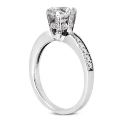 14K White Gold Unique Diamond Engagement Ring 0.91ct 3mm 14 14K White Gold Unique Diamond Engagement Ring 0.91ct 3mm -Its Hot Jewelry Shop 14k gold unique diamond engagement ring 091ct p 24068 back white 20220426