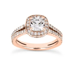 14K White Gold Unique Diamond Engagement Ring 0.99ct -Its Hot Jewelry Shop 14k gold unique diamond engagement ring 099ct p 23672 rose 20220426
