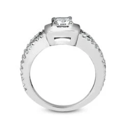 14K White Gold Unique Diamond Engagement Ring 1.02ct 6.37mm -Its Hot Jewelry Shop 14k gold unique diamond engagement ring 102ct p 24090 additional white