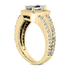 14K White Gold Unique Diamond Engagement Ring 1.02ct 6.37mm -Its Hot Jewelry Shop 14k gold unique diamond engagement ring 102ct p 24090 back yellow 20220426