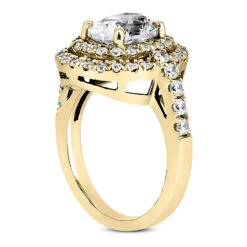 14K White Gold Unique Diamond Engagement Ring 1.10ct 1.5mm -Its Hot Jewelry Shop 14k gold unique diamond engagement ring 110ct p 24030 back yellow 20220426