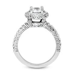 14K White Gold Unique Diamond Engagement Ring 1.19ct 2.5mm -Its Hot Jewelry Shop 14k gold unique diamond engagement ring 119ct p 23978 additional white