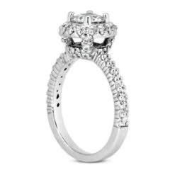 14K White Gold Unique Diamond Engagement Ring 1.19ct 2.5mm -Its Hot Jewelry Shop 14k gold unique diamond engagement ring 119ct p 23978 back white 20220426
