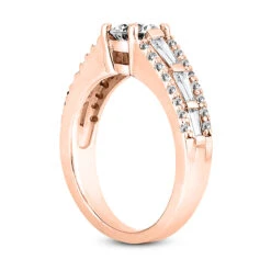 14K White Gold Unique Diamond Engagement Ring 1.20ct 4.6mm 13 14K White Gold Unique Diamond Engagement Ring 1.20ct 4.6mm -Its Hot Jewelry Shop 14k gold unique diamond engagement ring 120ct p 23891 back rose 20220426