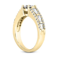 14K White Gold Unique Diamond Engagement Ring 1.20ct 4.6mm 12 14K White Gold Unique Diamond Engagement Ring 1.20ct 4.6mm -Its Hot Jewelry Shop 14k gold unique diamond engagement ring 120ct p 23891 back yellow 20220426