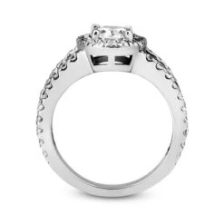 14K White Gold Unique Diamond Engagement Ring 1.38ct -Its Hot Jewelry Shop 14k gold unique diamond engagement ring 138ct p 23833 additional white