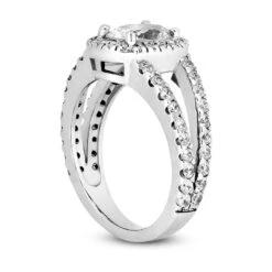 14K White Gold Unique Diamond Engagement Ring 1.38ct -Its Hot Jewelry Shop 14k gold unique diamond engagement ring 138ct p 23833 back white 20220426