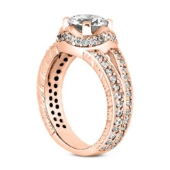 14K White Gold Unique Diamond Engagement Ring 1.63ct -Its Hot Jewelry Shop 14k gold unique diamond engagement ring 163ct p 23816 back rose 20220426