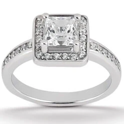 14K White Gold Unique Diamond Engagement Ring Set 0.87ct -Its Hot Jewelry Shop 14k gold unique diamond engagement ring set 087ct p 23506 back white 20220426