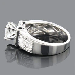 14K White Gold Unique Diamond Engagement Ring Setting 0.67ct -Its Hot Jewelry Shop 14k gold unique diamond engagement ring setting 067ct p 6415back
