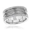 14K White Gold Unique Diamond Wedding Ring White Rose Yellow Gold 1 Carat Band