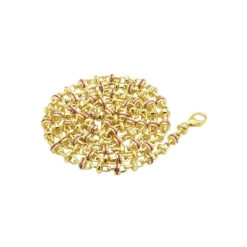 Unique 14K Yellow Gold Men's Gemstone Chain Necklace With Red Rubies 5.3Ct -Its Hot Jewelry Shop 14k gold unique mens gemstone chain necklace with rubies 53ct 100589 backye