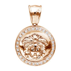 14K White Gold Unisex Diamond Versace Style Pendant 0.60ct Medusa Medallion 10 14K White Gold Unisex Diamond Versace Style Pendant 0.60ct Medusa Medallion -Its Hot Jewelry Shop 14k gold unisex diamond versace style pendant 060ct p 271 ro