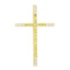 14K Yellow Gold White And Yellow Diamond Cross Pendant 0.72ct -Its Hot Jewelry Shop 14k gold white and yellow diamond cross pendant 072ct p 6606 ye