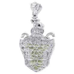 14K Gold White Blue Green Yellow Diamond Sword & Snakes Men's Pendant 18ct -Its Hot Jewelry Shop 14k gold white blue green yellow diamond sword snakes mens pendant 18ct backwh