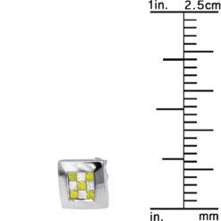 Unique 14K White Gold White Yellow Princess Cut Diamond Earrings Studs .5 11 Unique 14K White Gold White Yellow Princess Cut Diamond Earrings Studs .5 -Its Hot Jewelry Shop 14k gold white yellow princess cut diamond earrings 47 p 6310 ruler white