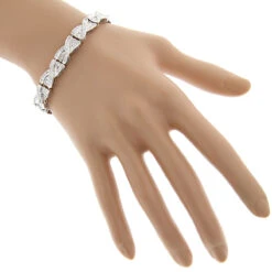 14K Yellow Gold Women's Baguette Diamond Bracelet 4 Ct -Its Hot Jewelry Shop 14k gold womens baguette diamond bracelet 495ct p 5778 bodwh