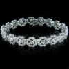 14K White Gold Women's Diamond Bracelet 2.49ct