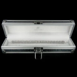 14K White Gold Women's Diamond Bracelet 2.49ct -Its Hot Jewelry Shop 14k gold womens diamond bracelet 249ct p 5719box