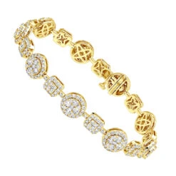 14K White Gold Women's Diamond Bracelet 6 Carat Pave Diamonds By Luxurman 13 14K White Gold Women's Diamond Bracelet 6 Carat Pave Diamonds By Luxurman -Its Hot Jewelry Shop 14k gold womens diamond bracelet 6 carat pave diamonds by luxurman ye