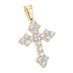 14K White Gold Women's Diamond Cross Pendant 2.12ct -Its Hot Jewelry Shop 14k gold womens diamond cross pendant 212ct p 6572 ye