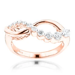 14K White Gold Women's Diamond Journey Ring 0.4ct -Its Hot Jewelry Shop 14k gold womens diamond journey ring 054ct p 234 ro