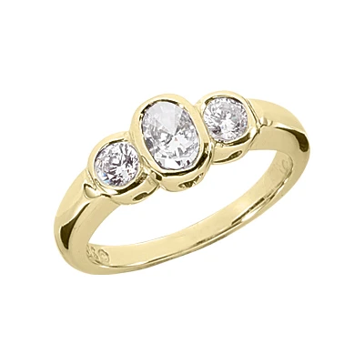Thin 14K White Gold Women's Diamond Ring 0.80ct 4 Thin 14K White Gold Women's Diamond Ring 0.80ct - Image 2