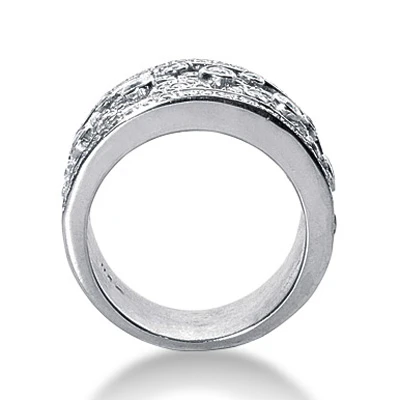 14K White Gold Women's Diamond Ring 1.20ct 13.4mm 5 14K White Gold Women's Diamond Ring 1.20ct 13.4mm - Image 3