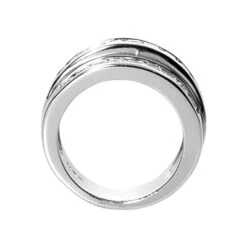 Wide 14K White Gold Women's 3 Row Diamond Ring 2.62ct 8 Wide 14K White Gold Women's 3 Row Diamond Ring 2.62ct -Its Hot Jewelry Shop 14k gold womens diamond ring 262ct p 29257 back white