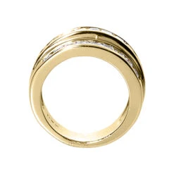 Wide 14K White Gold Women's 3 Row Diamond Ring 2.62ct 9 Wide 14K White Gold Women's 3 Row Diamond Ring 2.62ct -Its Hot Jewelry Shop 14k gold womens diamond ring 262ct p 29257 back yellow