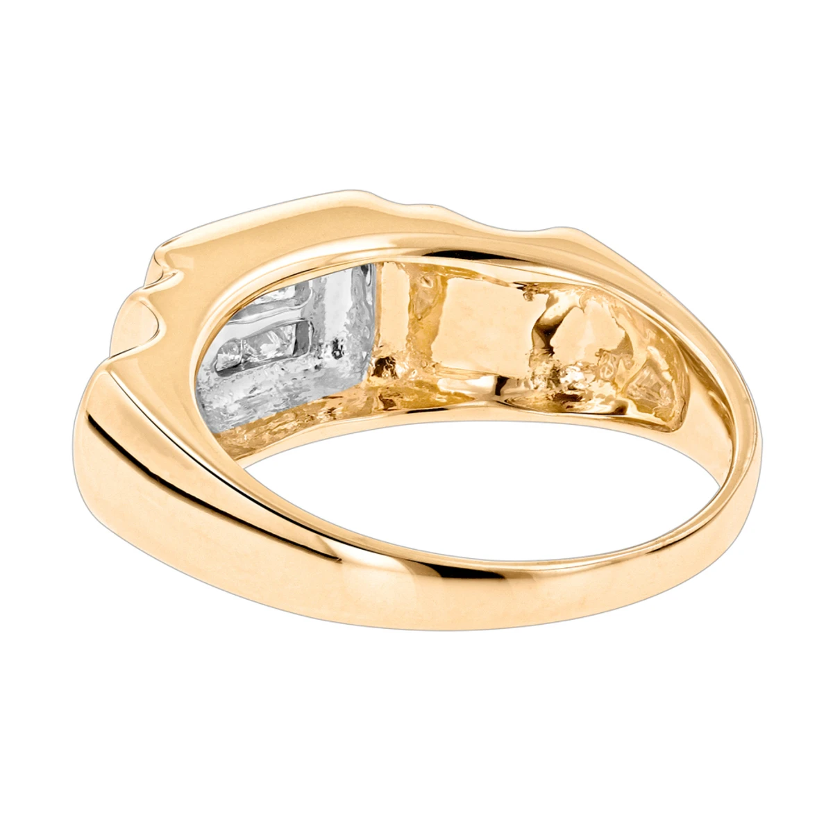 14K Yellow Gold Women's Diamond Ring Princess Diamonds 0.25ct 6 14K Yellow Gold Women's Diamond Ring Princess Diamonds 0.25ct - Image 4