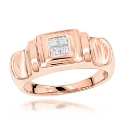 14K Yellow Gold Women's Diamond Ring Princess Diamonds 0.25ct 10 14K Yellow Gold Women's Diamond Ring Princess Diamonds 0.25ct -Its Hot Jewelry Shop 14k gold womens diamond ring princess diamonds 03ct p 233 ro