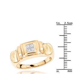 14K Yellow Gold Women's Diamond Ring Princess Diamonds 0.25ct 13 14K Yellow Gold Women's Diamond Ring Princess Diamonds 0.25ct -Its Hot Jewelry Shop 14k gold womens diamond ring princess diamonds 03ct p 233 rulerye