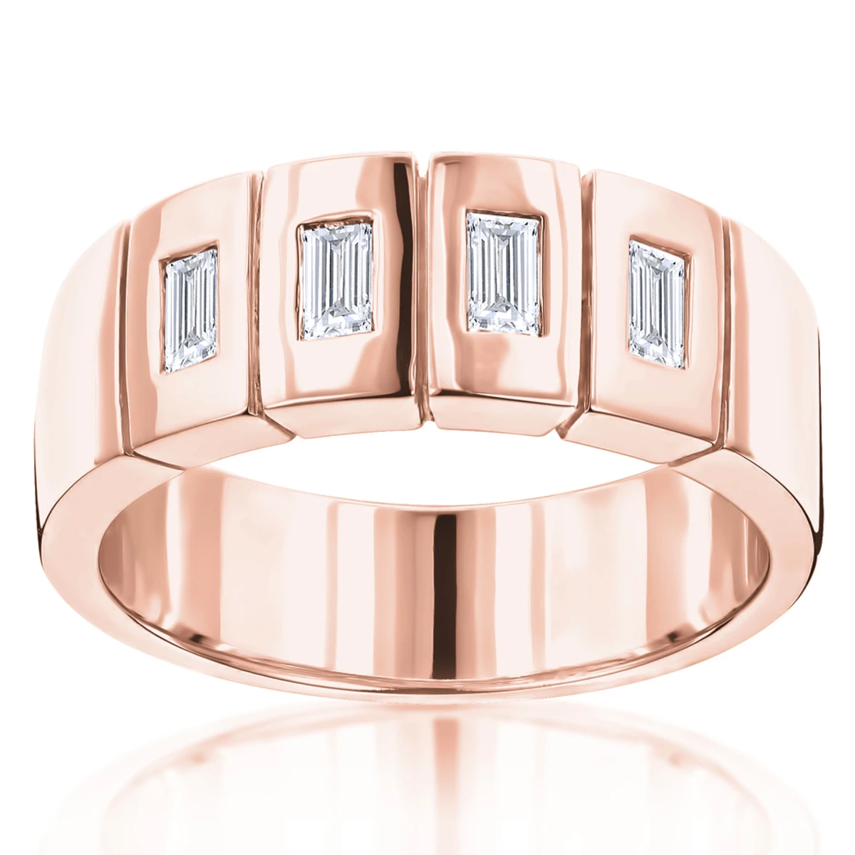 14K White Gold Women's Diamond Wedding Band 0.80ct 5 14K White Gold Women's Diamond Wedding Band 0.80ct - Image 3