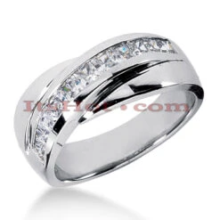 14K White Gold Women's Diamond Wedding Ring 1ct