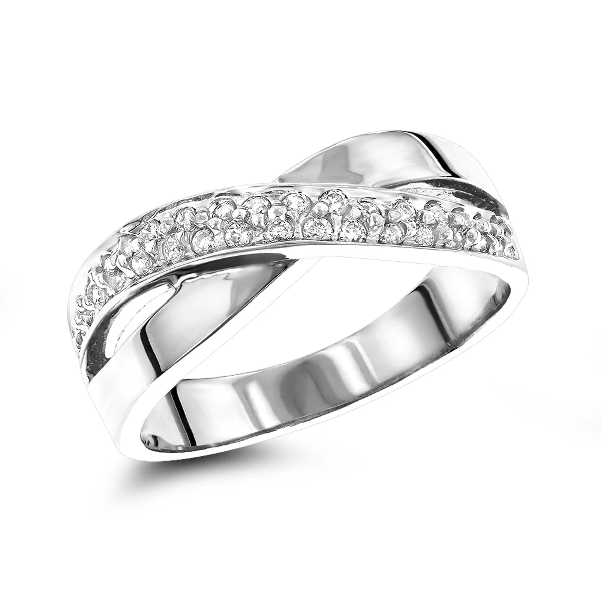 14K White Gold Women's Round Diamond Ring 0.3ct 3 14K White Gold Women's Round Diamond Ring 0.3ct