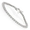 14K White Gold Women's Round Diamond Tennis Bracelet 1.80ct
