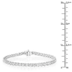 Unique 14K White Gold Infinity Diamond Tennis Bracelet For Women By LUXURMAN 2.53ct -Its Hot Jewelry Shop 14k infinity diamond tennis bracelet 253ct p 22460 rulerwh