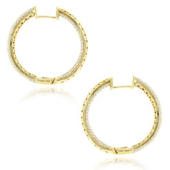14K Rose Gold Large Inside Out Diamond Hoop Earrings 6ct -Its Hot Jewelry Shop 14k inside out diamond hoop earrings 600ct p 35702 backye