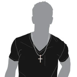 Men's 14K Rose Gold Invisible Set Princess Cut Diamond Cross Pendant 3.69ct 11 Men's 14K Rose Gold Invisible Set Princess Cut Diamond Cross Pendant 3.69ct -Its Hot Jewelry Shop 14k invisible set diamond cross princess cut 369ct p 38720 bodro