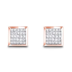 14K White Gold Invisible Set Princess Diamond Stud Earrings 0.55ct -Its Hot Jewelry Shop 14k invisible set princess diamond stud earrings 060ct p 6163 ro