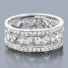Unique Delicate Bands 14K White Gold Ladies Designer Diamond Ring 0.96ct -Its Hot Jewelry Shop 14k ladies round diamond ring 096ct p 40454