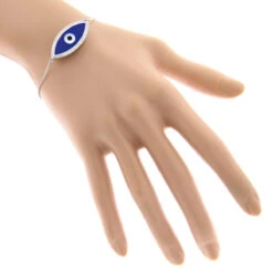 14K Yellow Gold Large Blue Evil Eye Diamond Bracelet 0.22ct 12 14K Yellow Gold Large Blue Evil Eye Diamond Bracelet 0.22ct -Its Hot Jewelry Shop 14k large blue evil eye diamond bracelet 022ct p 35843 bodwh