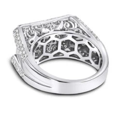 14K White Gold Men's Designer Diamond Ring 1.10ct -Its Hot Jewelry Shop 14k mens designer diamond ring 110ct p 40461 backwh